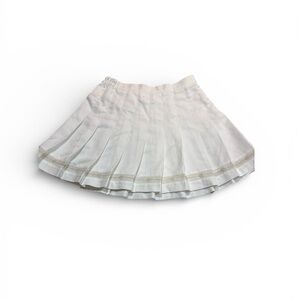TAIL Vintage PLEATED EMBROIDERED TENNIS SKIRT White Size 8